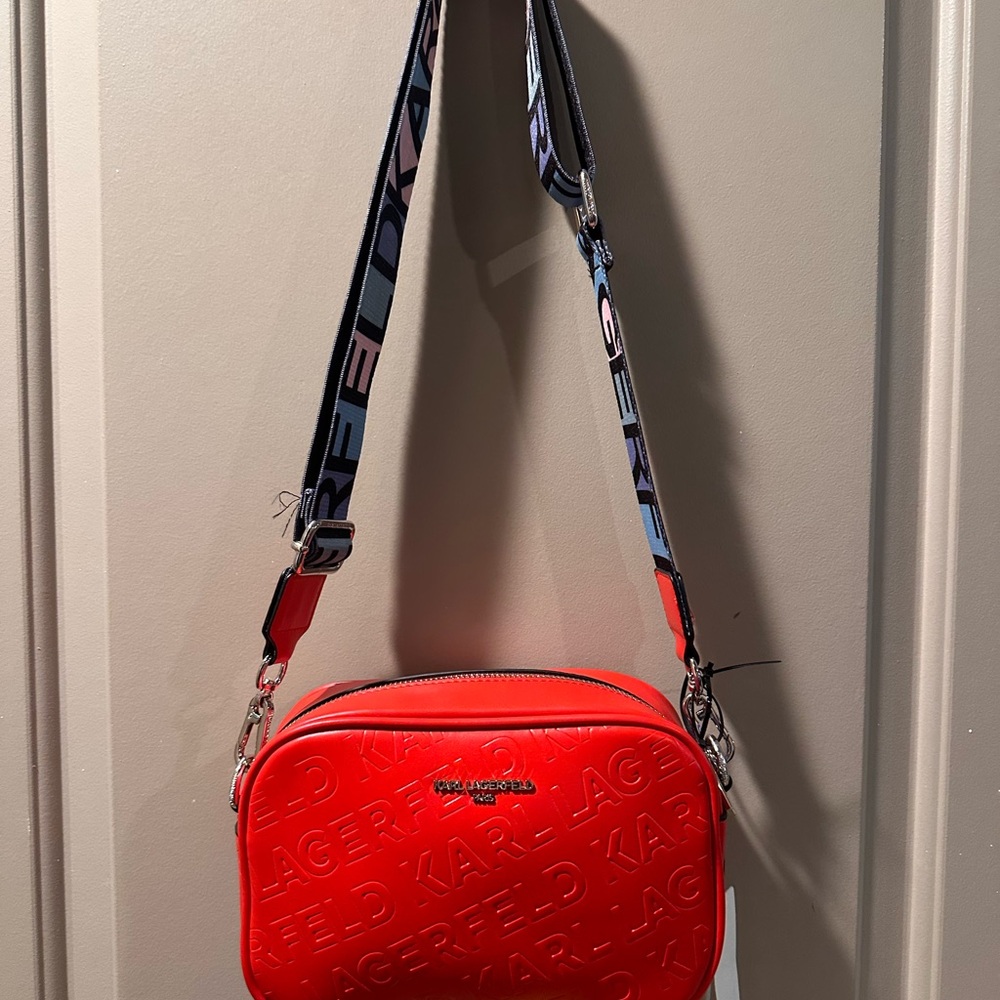 Karl Lagerfeld Red Crossbody Bag